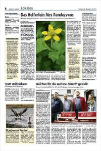 Artikel über die Bruno Schmidt Spedition im Mindener Tageblatt vom 6.5.2013